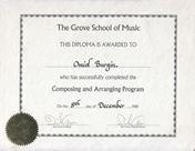 Grove_School of Music, Composition & Arranging Diploma