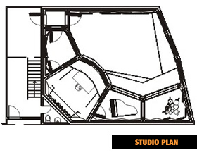 Estudio de gravacao profissional em residencia