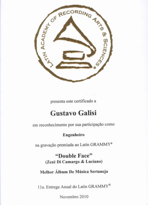 Aluno de Curso de Áudio ganha Grammy